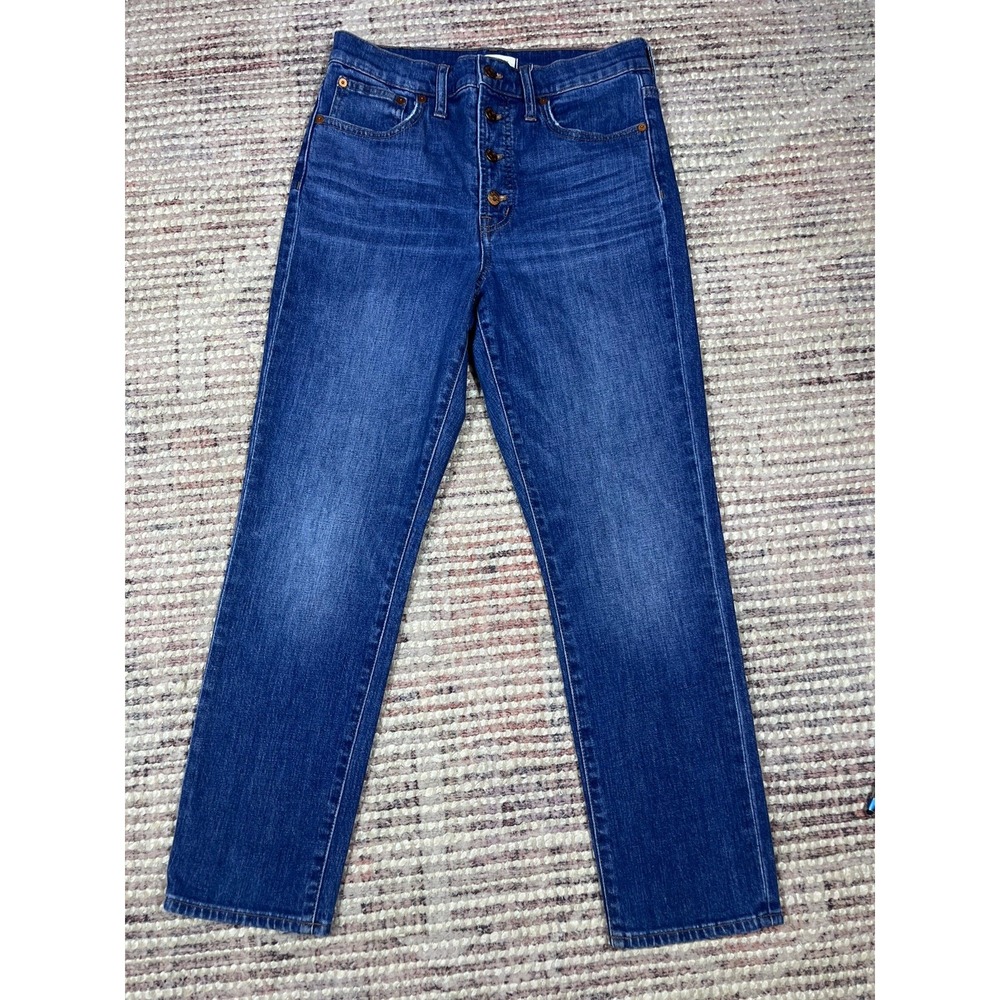 Madewell Women's Perfect Vintage Crop Jean Size 27 Button Fly
